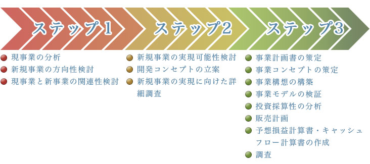 新規事業支援フロー